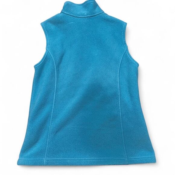 L.L.Bean Fleece Vest Women’s Medium Blue Zip-Up Core Warmer Outdoor Layer - Picture 2 of 5